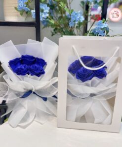 Bó hoa nhũ 5 bông nhiều màu