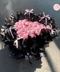 Bó hoa sáp 9 lớp siêu to 50 bông (có bó nhỏ theo yêu cầu)