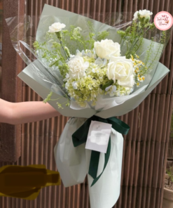 Bó hoa cẩm tú cầu phối hoa cắm mix