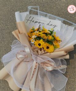 Bó hoa sáp hướng dương tốt nghiệp, sinh nhật