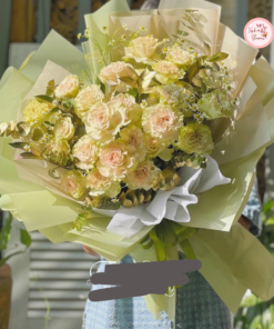 Bó hoa tone cam vàng mix