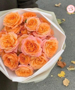 Bó hoa tone cam vàng mix