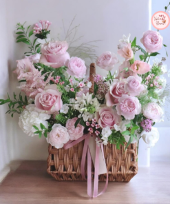 Tổng hợp mẫu giỏ hoa thiết kế 01