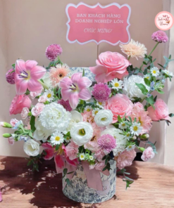 Tổng hợp mẫu giỏ hoa thiết kế 01