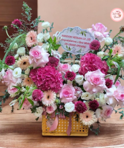 Tổng hợp mẫu giỏ hoa thiết kế 01