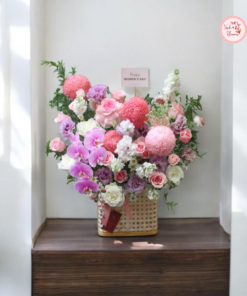 Tổng hợp mẫu giỏ hoa thiết kế 01