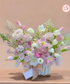 Tổng hợp mẫu giỏ hoa thiết kế 01