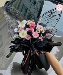 Bó hoa cánh bướm phối hoa xinh đẹp tuyệt vời